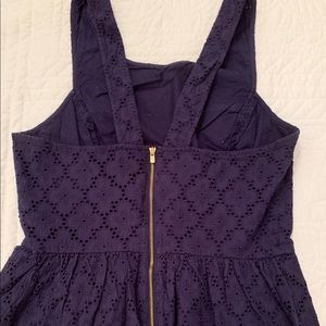 Lilly Pulitzer Navy Eyelet Top